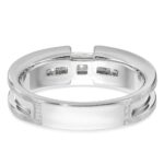 14k White Gold IBGoodman Men's Diamond Ring Mounting - Image 7