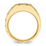 IBGoodman 14k Two-tone Polished and Satin Men's Ring Mounting - Image 2