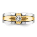 14k Two-tone IBGoodman Men's Diamond Ring Mounting - Image 6