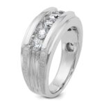 IBGoodman 14k White Gold 1 carat Lab Grown Diamond VS/SI+ G+ Complete Men's Ring - Image 6