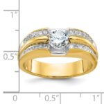 14k IBGoodman Men's Polished Ring Mounting - Image 3