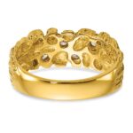 IBGoodman 14k Men's Polished Nugget Texture 1/4 Carat AA Quality Diamond Ring - Image 5