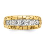 IBGoodman 14k 1 carat Lab Grown Diamond VS/SI+ G+ Complete Men's Nugget Ring - Image 4