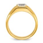 IBGoodman 14k 1 carat Lab Grown Diamond VS/SI+ G+ Emerald Complete Polished Men's Ring - Image 2