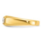 IBGoodman 14k 1 carat Lab Grown Diamond VS/SI+ G+ Emerald Complete Polished Men's Ring - Image 3