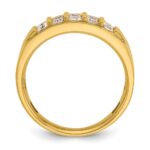 IBGoodman 14k Men's Polished 4-Row 1 Carat AA Quality Diamond Ring - Image 2