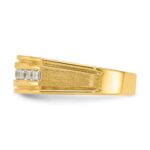 IBGoodman 14k Men's Polished and Satin Square 10-Stone Ring Mounting - Image 5