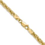 14K 3.3mm Diamond-cut Semi Solid with Lobster Clasp Chain - Image 3