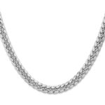 14k White Gold 7.3mm Semi-Solid Miami Cuban Chain - Image 2