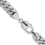 14k White Gold 9.3mm Semi-Solid Miami Cuban Chain - Image 3