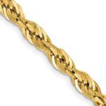 14K 4.25mm Semi Solid Rope with Lobster Clasp Chain