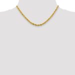 14K 4.25mm Semi Solid Rope with Lobster Clasp Chain - Image 4