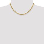 14K 3.45mm Semi-Solid Wheat with Lobster Clasp Chain - Image 4