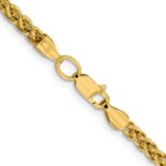 14K 3.45mm Semi-Solid Wheat with Lobster Clasp Chain - Image 3
