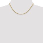 14K 2.35mm Semi-Solid 3-Wire Wheat with Lobster Clasp Chain - Image 4