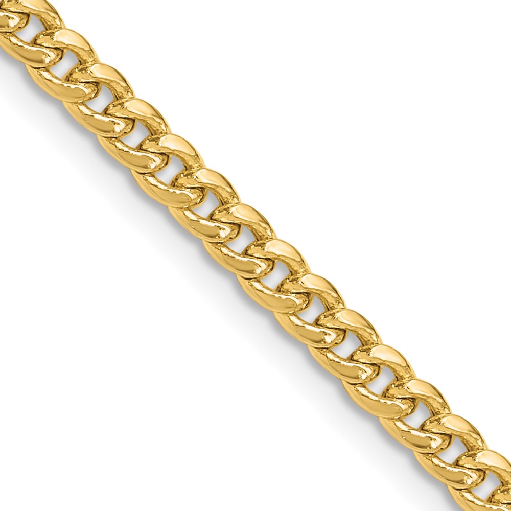 BC199.jpg 14k 3.5mm Semi-Solid Miami Cuban Chain - Image 1