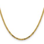 14K 2.5mm Byzantine with Lobster Clasp Chain - Image 2