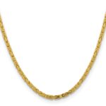 14K 3.25mm Byzantine with Lobster Clasp Chain - Image 2