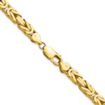 14K 5.25mm Byzantine with Lobster Clasp Chain - Image 3