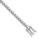 14k White Gold 1 carat Lab Grown Diamond VS/SI+ G+ Complete Round Tennis Bracelet