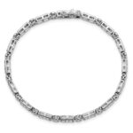 14k White Gold 1 3/8 carat Lab Grown Diamond VS/SI+ G+ Complete 7 inch Bracelet - Image 4