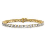 14k 10 carat Lab Grown Diamond VS/SI+ G+ Complete Tennis Bracelet - Image 3