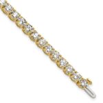 14k 14 carat Lab Grown Diamond VS+ F+ Complete Tennis Bracelet