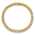 14k 16 carat Lab Grown Diamond VS/SI+ G+ Complete Tennis Bracelet - Image 4