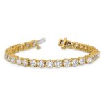 14k 16 carat Lab Grown Diamond VS/SI+ G+ Complete Tennis Bracelet - Image 5