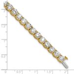 14k 16 carat Lab Grown Diamond VS+ F+ Complete Tennis Bracelet - Image 6
