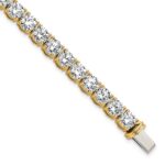 14k 22 1/2 carat Lab Grown Diamond VS+ F+ Complete Tennis Bracelet