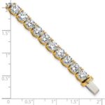 14k 22 1/2 carat Lab Grown Diamond VS+ F+ Complete Tennis Bracelet - Image 6