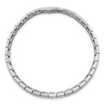 14kw 6 carat Lab Grown Diamond VS/SI+ G+ Complete Princess Tennis Bracelet - Image 6