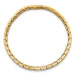 14k 5 carat Lab Grown Diamond VS/SI+ G+ Complete Princess Bezel Set Tennis Bracelet - Image 4