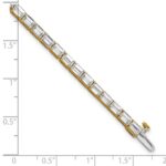 14k 10 carat Lab Grown Diamond VS/SI+ G+ Complete Emerald Tennis Bracelet - Image 6