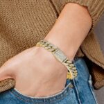 14k 9 1/6 carat Lab Grown Diamond VS/SI+ G+ Complete 4mm Pav‚ Cuban Link 8 Bracelet - Image 6