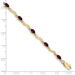 10k Fancy Diamond and Garnet Bracelet - Image 4