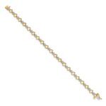 14k 1 carat Lab Grown Diamond VS/SI+ G+ Complete 7.5 inch Heart Link Bracelet - Image 2