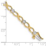 10k Diamond Infinity Bracelet - Image 3