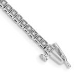 14k White Gold 1/2 carat Lab Grown Diamond VS/SI+ G+ Complete 7 inch Bracelet