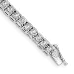 14k White Gold Complete 2 carat Diamond Illusion Setting 7.25 inch Tennis Bracelet