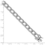 14k White Gold 1 1/2 carat Lab Grown Diamond VS/SI+ G+ Complete 7.5 inch Bracelet - Image 2