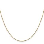 14K .9mm Box with Spring Ring Clasp Chain - Image 2