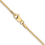 14K 1.3mm Box with Lobster Clasp Chain - Image 3