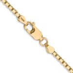 14K 2.5mm Box with Lobster Clasp Chain - Image 3