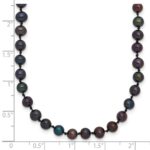 14k 4-5mm Black Near-Round Freshwater Cultured Pearl Necklace - Image 5