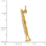 14k 3-D Clarinet Charm - Image 4