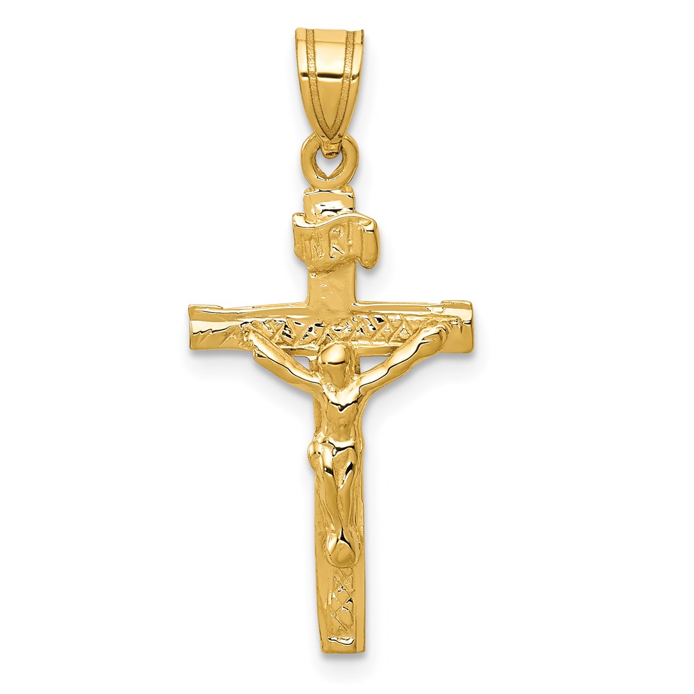 C1344.jpg 14k INRI Crucifix Charm - Image 1