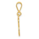 14k Textured Initial B Charm - Image 2