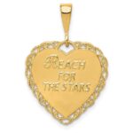 14k Reversible SWEET 16 / REACH FOR THE STARS Charm - Image 4